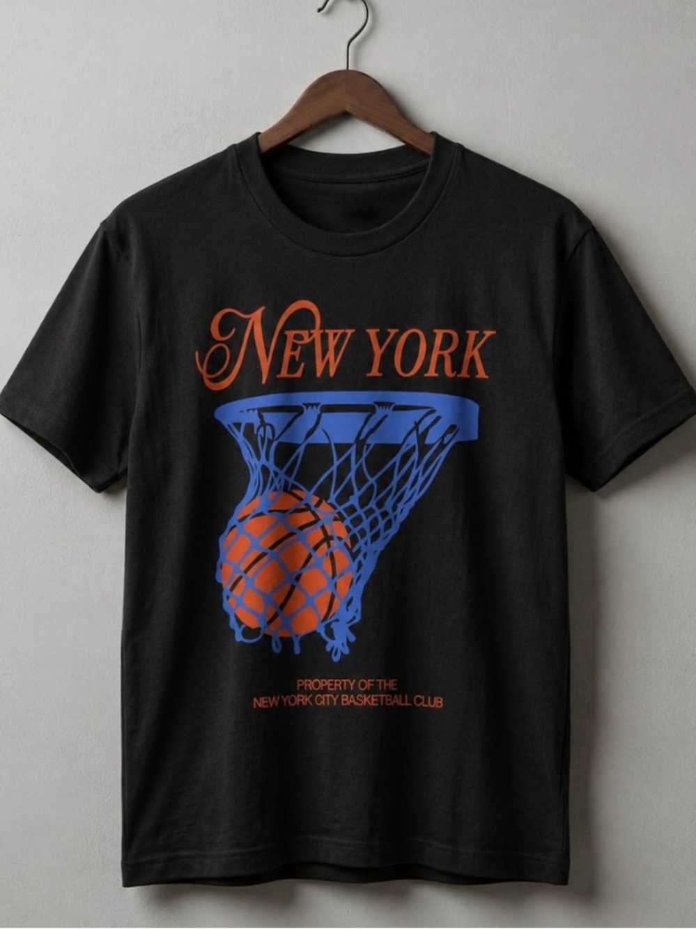 New York Basketball Knicks Net Retro Graphic Tee